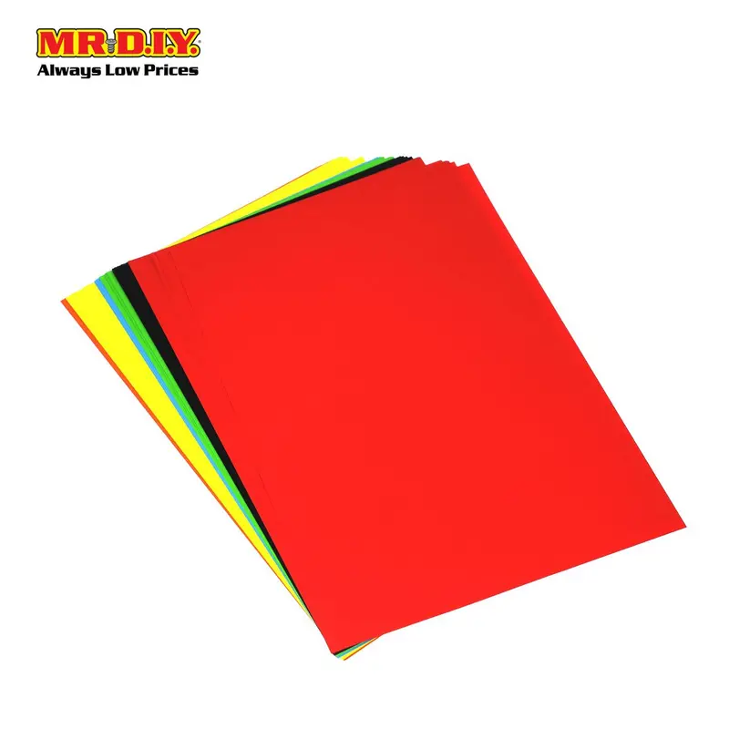 A4 Coloured Project Paper – 48-Sheet Assorted Pack (S-48) 1