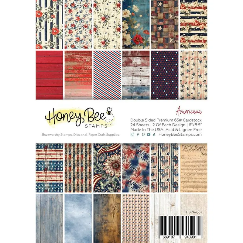 Americana 6X8.5 Designer Paper Pad – Curated Collection 1