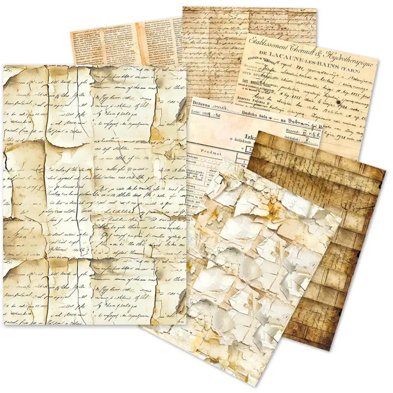 Antique Manuscript A5 Tissue Paper Pack (24 Sheets) 1