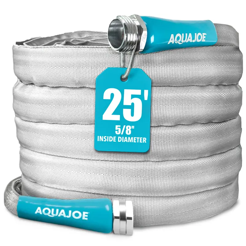 Aqua Joe Xtreme Flexible Fiberjacket Garden Hose – 25-Foot, 5/8-Inch, Kink-Resistant 1