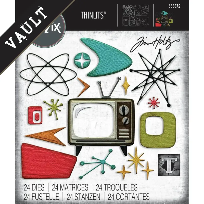 Atomic Retro Die Collection – Tim Holtz 2025 Vault Exclusive Release 1