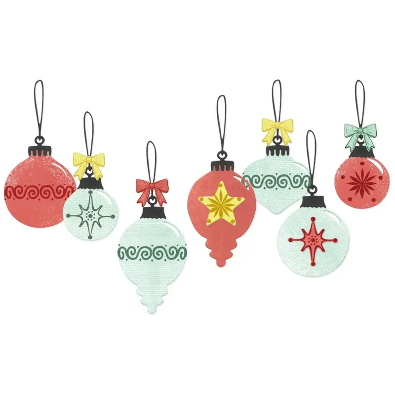 Baubles Framelits Die And Coordinating Stamp Set By 49 & Market 1