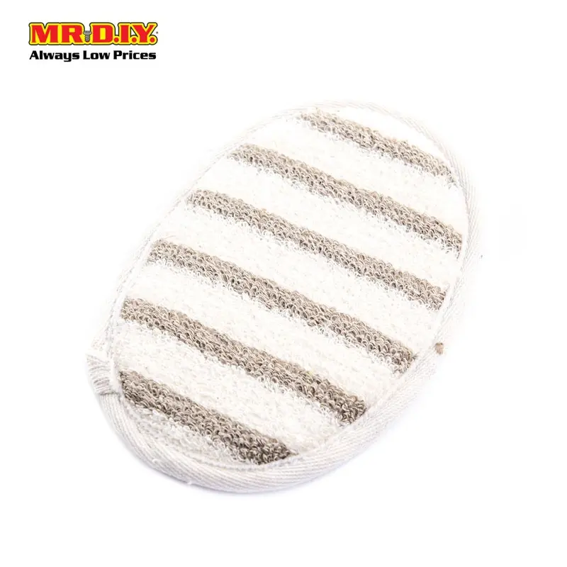 Beige Textured Bath Scrub Pad – Gentle Skin Cleansing Tool 1