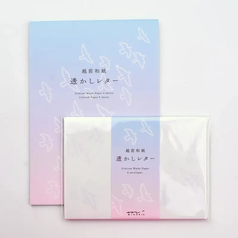 Bird-Themed A5 Watermarked Notepaper Set With Matching Envelopes 1