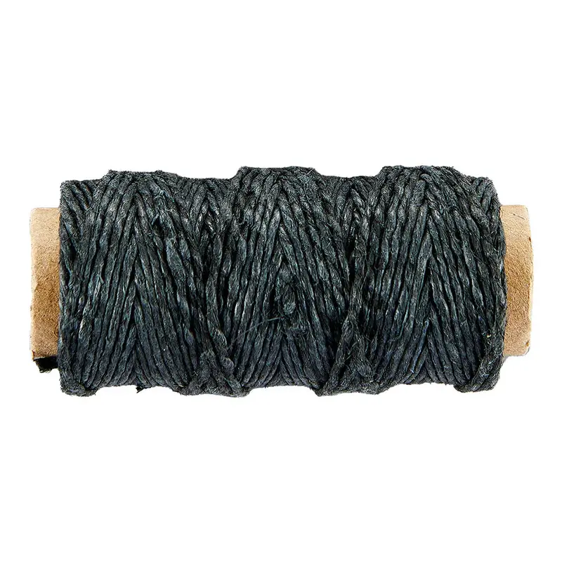 Black #10 Natural Hemp Cord – 21.5-Yard Spool For Crafting & Packaging 1