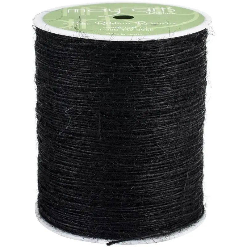 Black Burlap String (1Mm Thickness) – 4-Yard Pre-Cut Lengths 1