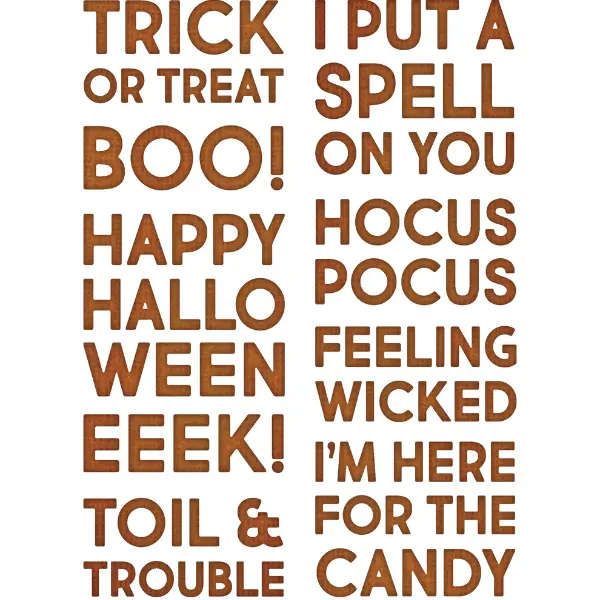 Bold Typography Thinlits Die Set – Tim Holtz (Halloween Theme) 1