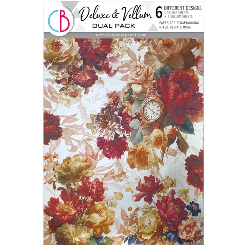 Book Lovers A4 Deluxe Mixed Pack: Silver Foil & Vellum Papers 1