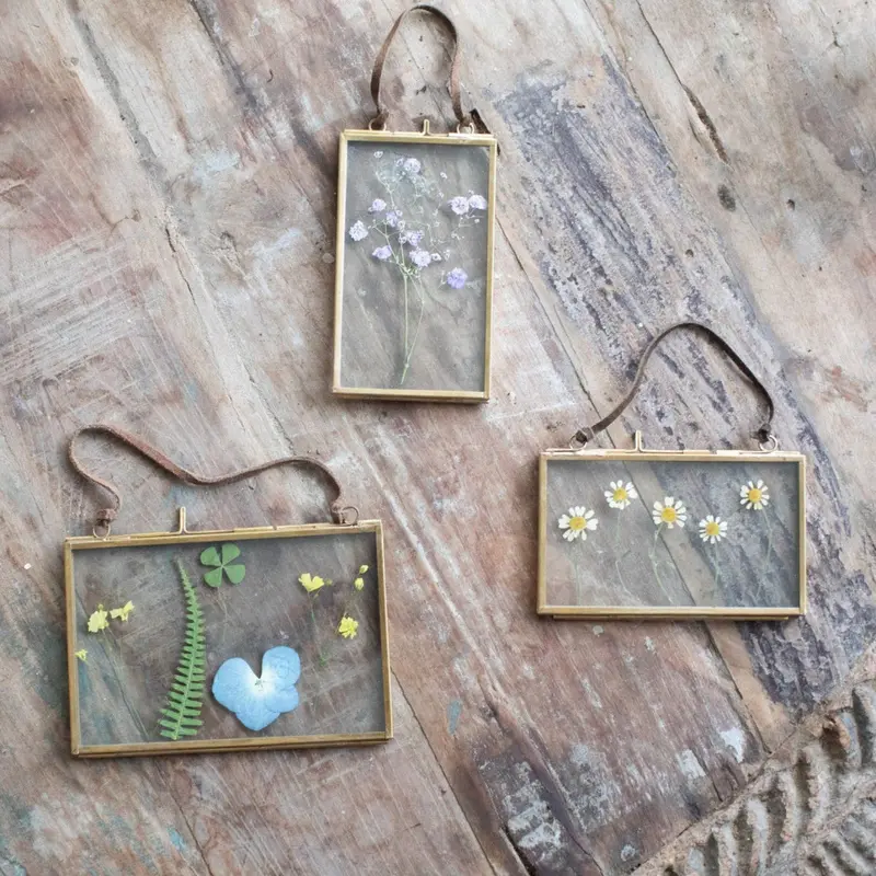 Brass And Glass Floating Photo Frames – Small Size 1