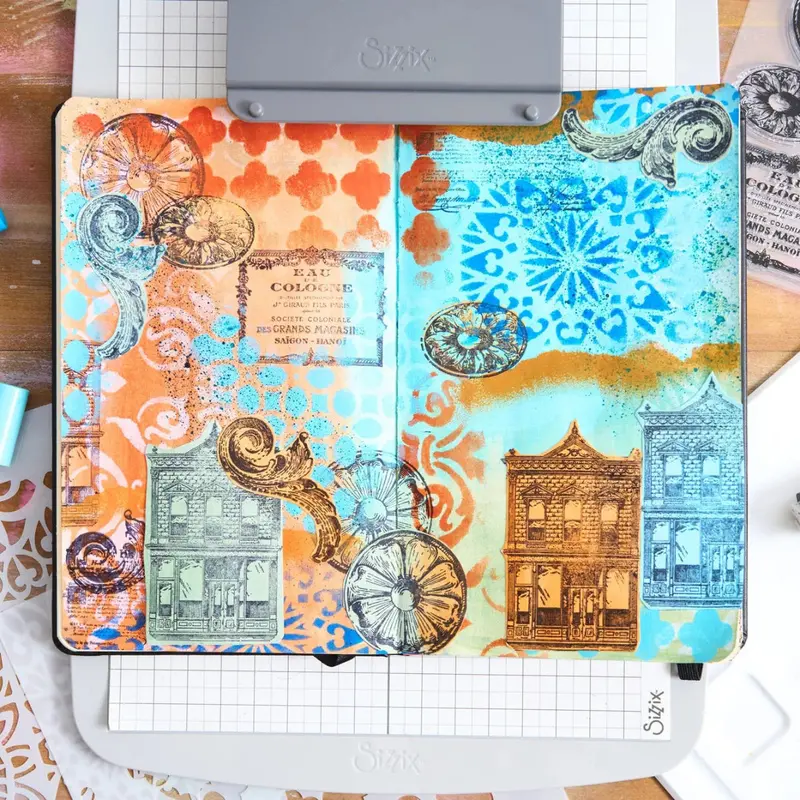 Build It A5 Stamp And Stencil Kit By Mark Montano 1