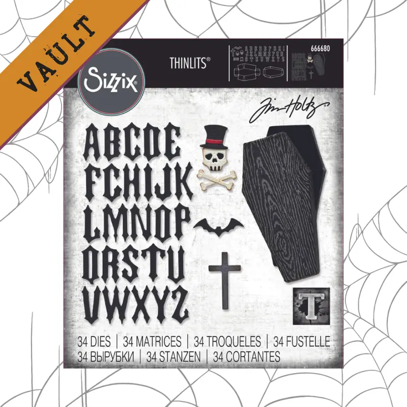 Coffin Box Vault Die Set – Tim Holtz Halloween Collection 1