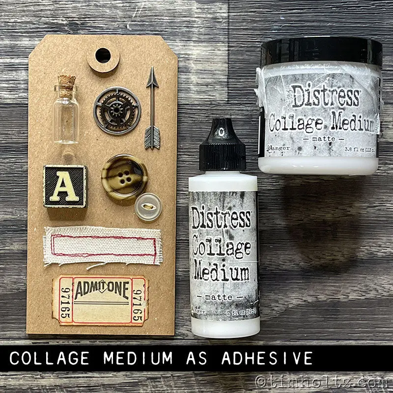 Distress Collage Medium – Matte Finish, 2 Oz 1