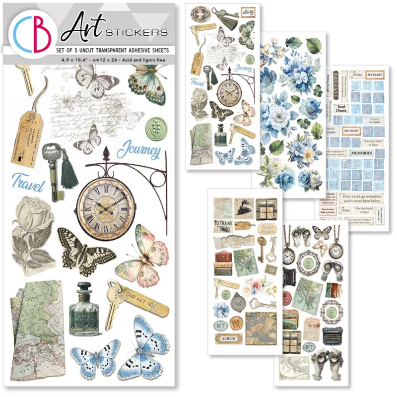 Eastern Journey Transparent Art Sticker Collection 1