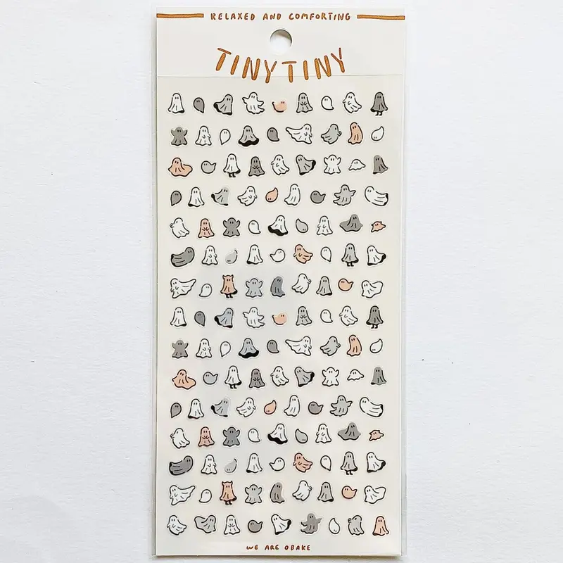 Ghost-Themed Tiny Mini Sticker Pack 1