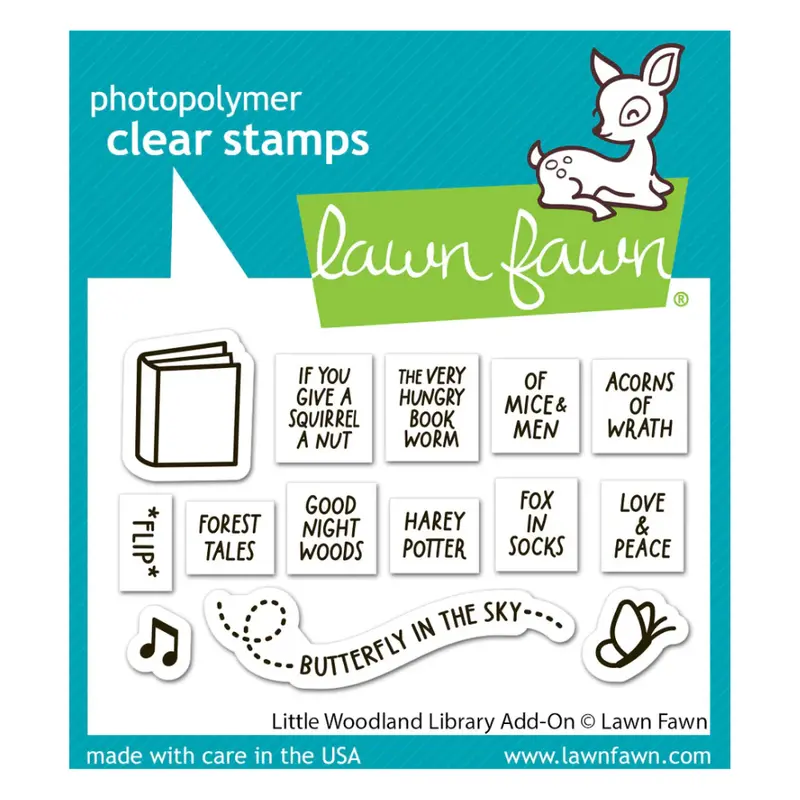 Little Woodland Library Expansion Pack – Add-On Stamp & Die Set 1