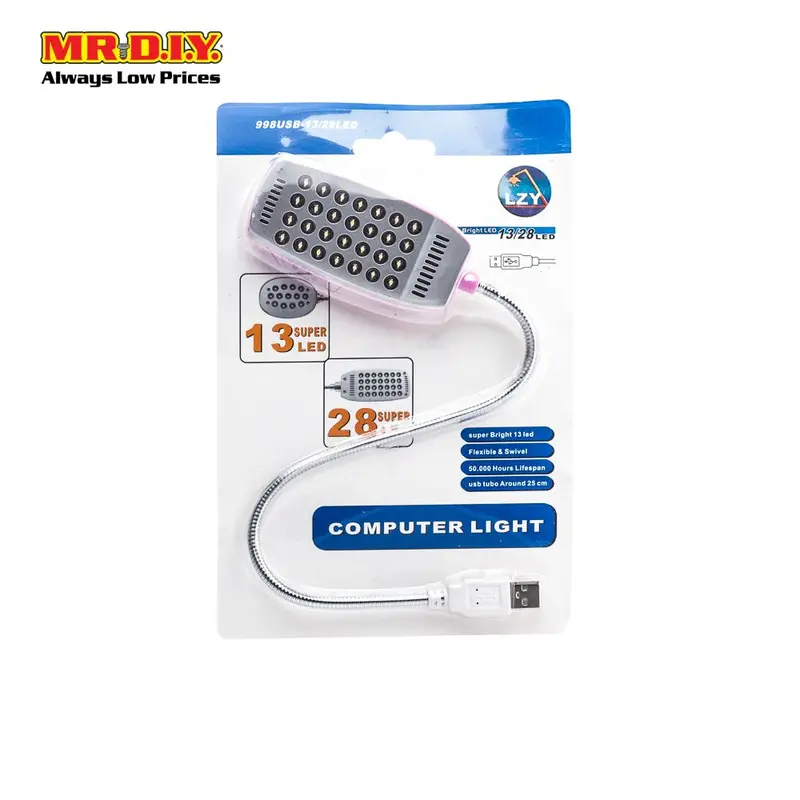 Lzy Usb-Powered Led Task Light With Flexible Neck 1