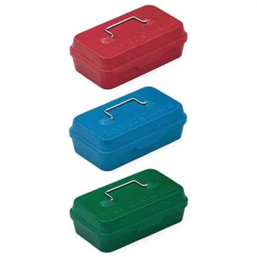 Mini Retro-Style Tin Toolbox Container 1