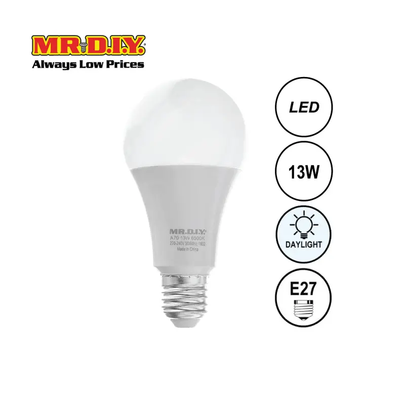 Mr.Diy E27 Daylight Led Bulb – 13W Round Energy-Efficient Lamp 1
