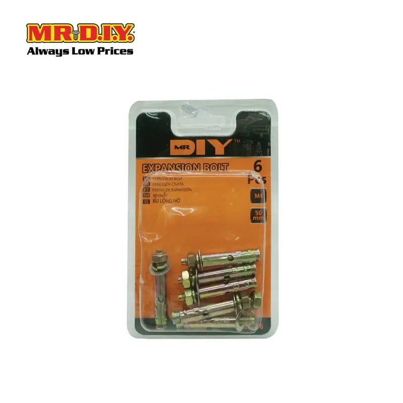 Mr.Diy Expansion Bolt Hardware Kit – 6-Piece Set 1