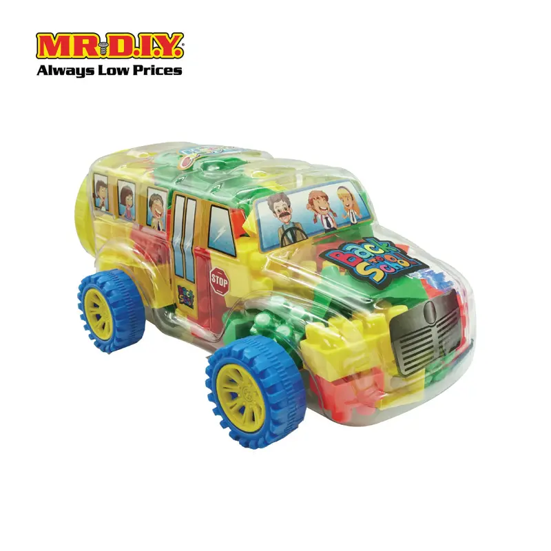 Mr.Diy School Bus-Themed Building Block Set 1