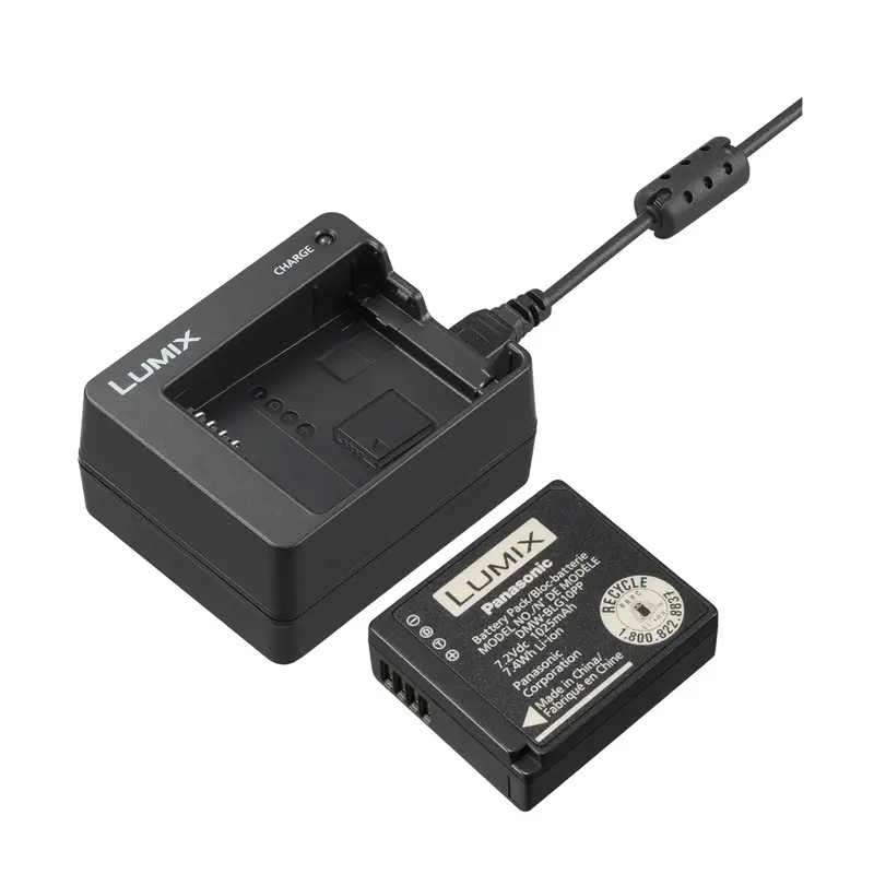 Panasonic Rechargeable Battery & Travel Charger Kit For Lumix Cameras 1