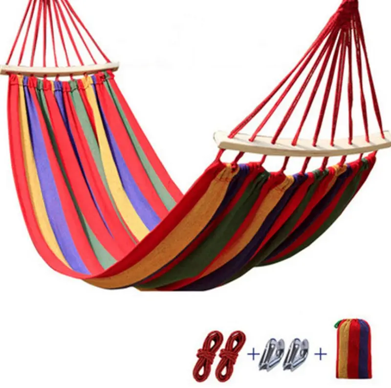 Parachute Nylon Backpacking Hammock – 200X80Cm Single-Sleeper Portable Hanging Bed 1