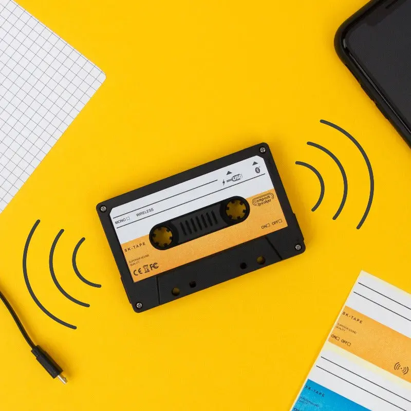 Retro-Style Bluetooth Cassette Speaker 1