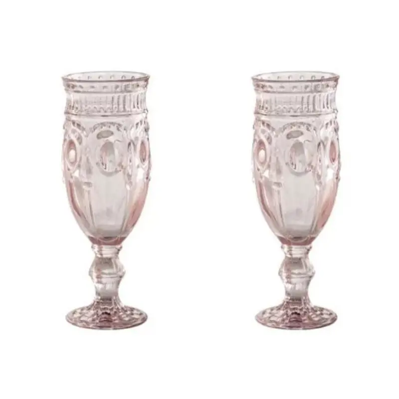 Rosebud Champagne Flutes – Set Of 2 Etched Stemware For Celebrations 1