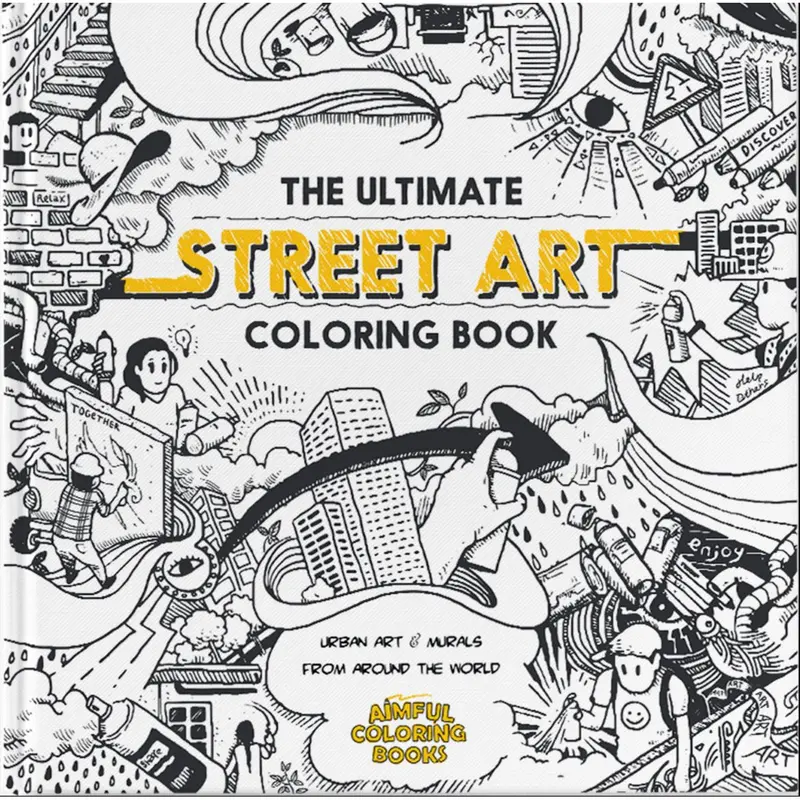Street-Inspired Adult Coloring Book – Clearance Edition 1