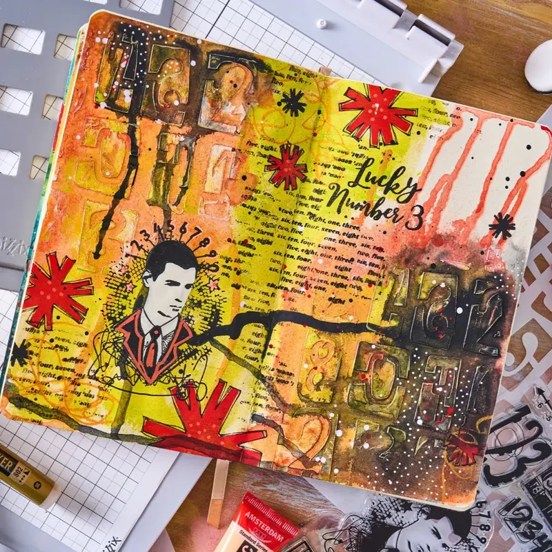 Strength In Numbers: A6 Stamp & A5 Stencil Duo By Cat Kerr 1