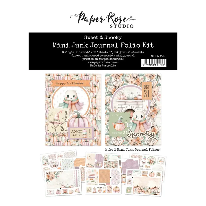 Sweet & Spooky Halloween-Themed Junk Journal Folio 1