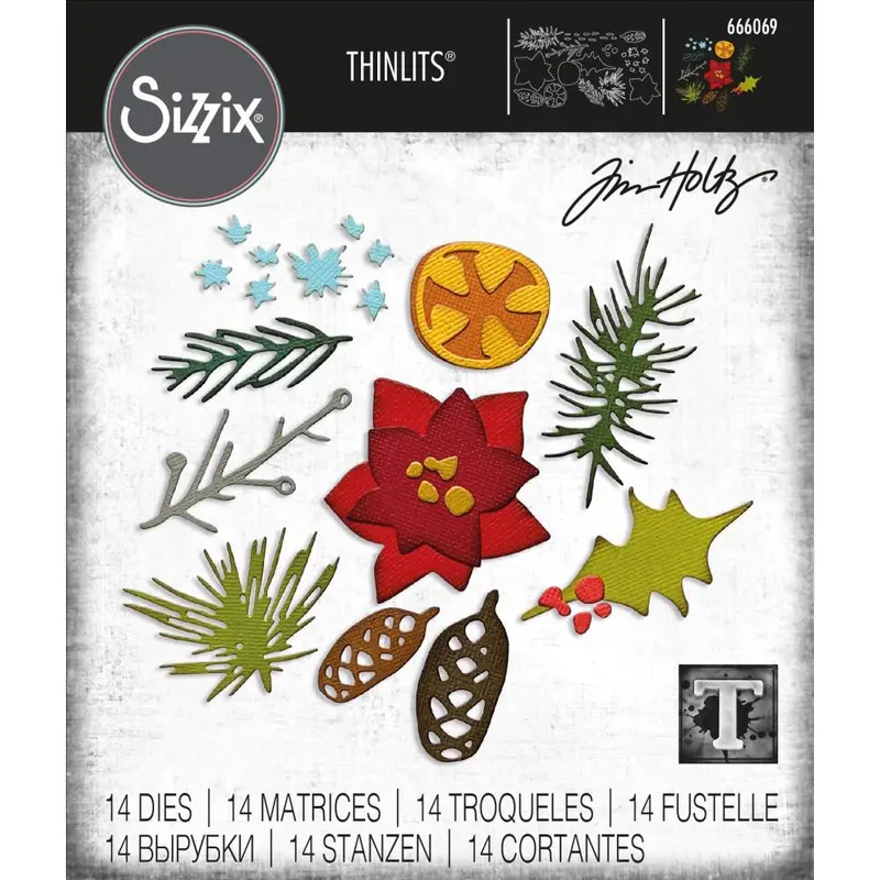 Tim Holtz Modern Festive Thinlits Die Collection (2022 Christmas) 1