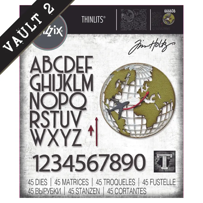 Tim Holtz Vault Die Set: World Travel Theme – Release No. 2 1