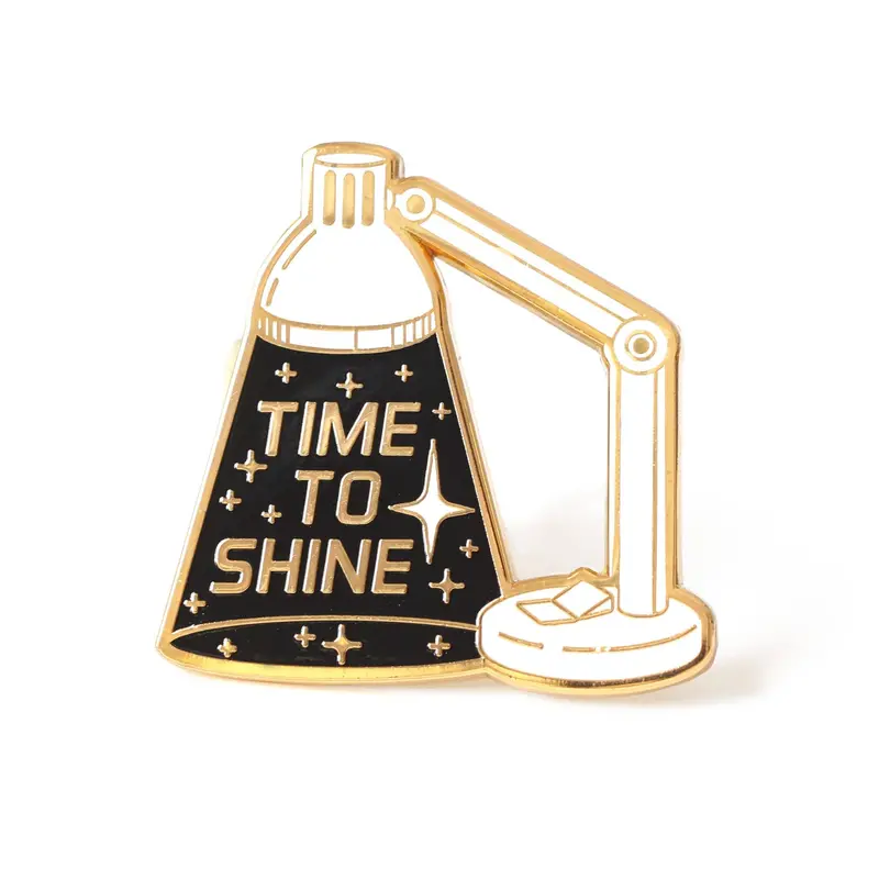 'Time To Shine' Metallic Enamel Pin 1