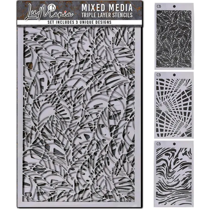 Triple Layer Stencil Set #2 For Creative Projects 1