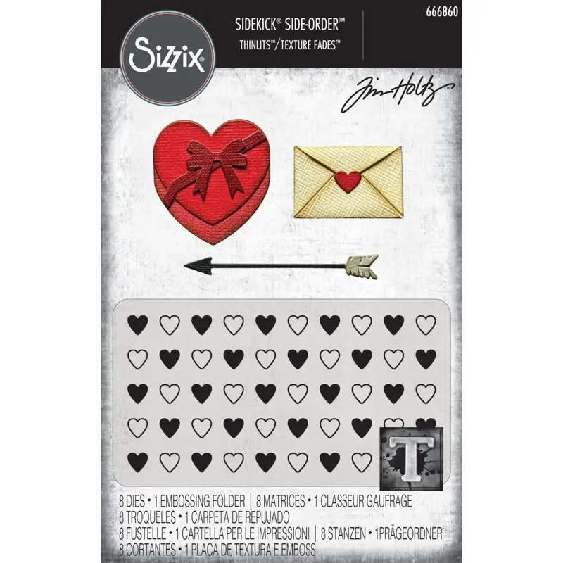 Valentine’S Day Texture Fades & Thinlits Set (Tim Holtz Vault) 1