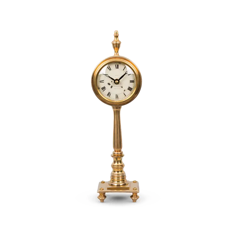 Victoria Vintage-Style Table Or Mantel Clock – Elegant Brass Accents 1