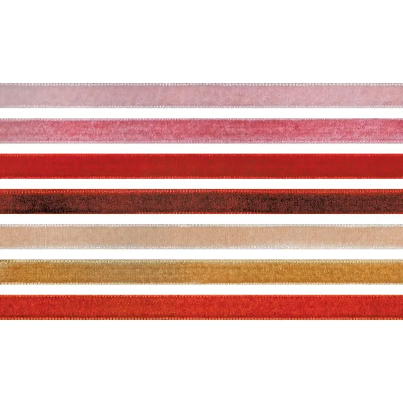 Warm-Tone Velvet Ribbon Trims By Idea-Ology 1