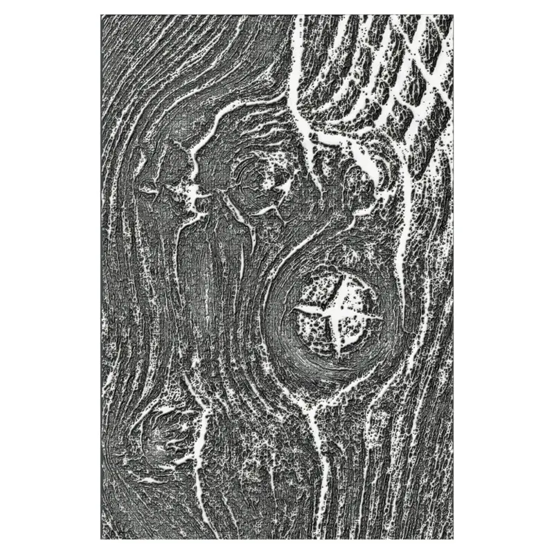 Woodgrain 3D Texture Fade Embossing Folder – Rustic Holiday Background Tool 1