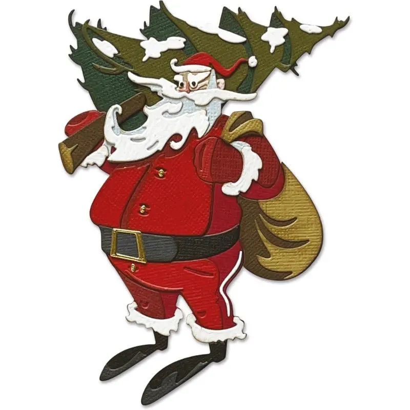 Woodland Santa Colorize Die Set — Tim Holtz (Christmas Theme) 1