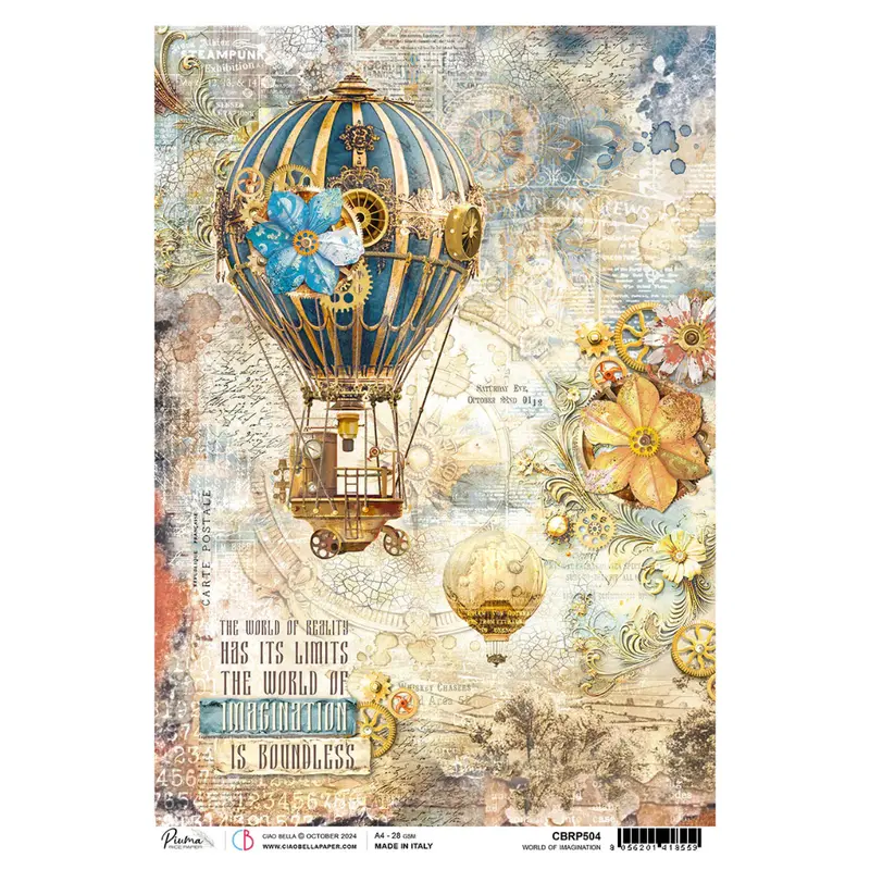 'World Of Imagination' A4 Rice Paper Sheet 1