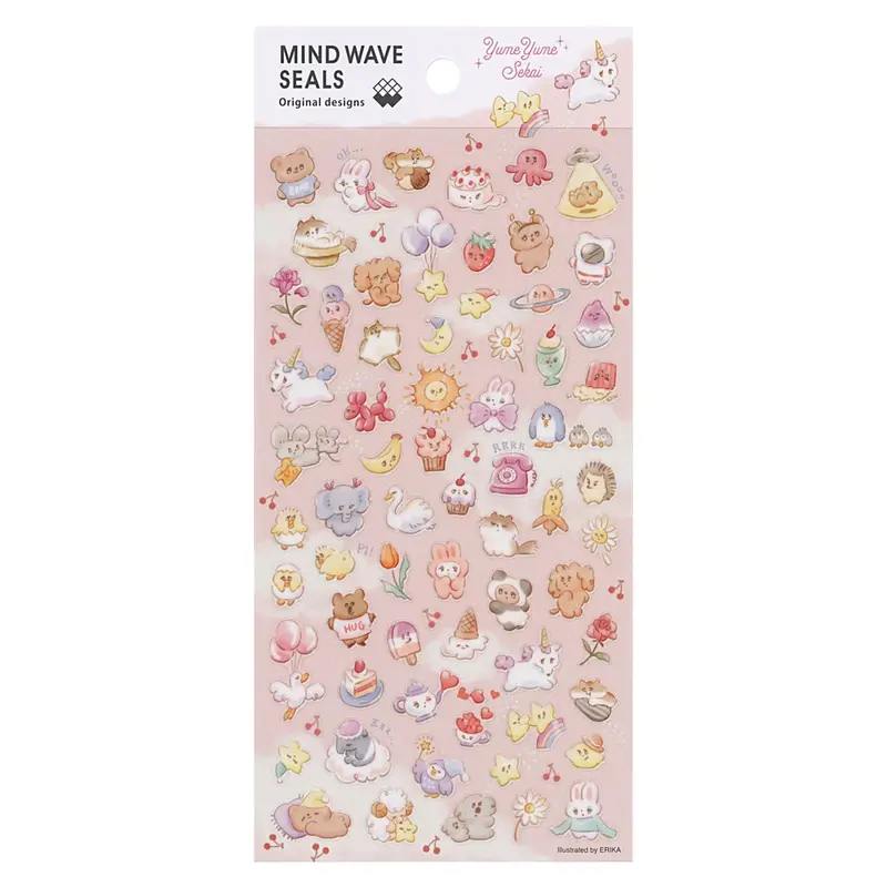 Yume Yume Sekai Themed Transparent Planner Stickers 1