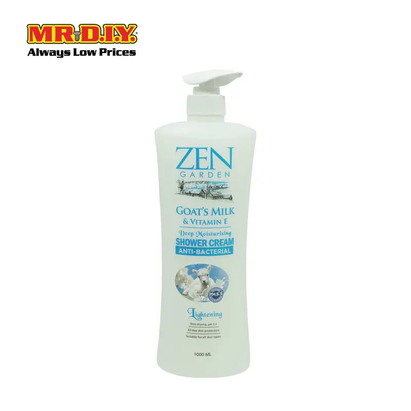 Zen Garden Goat’S Milk Shower Cream – 1L Nourishing Body Wash 1