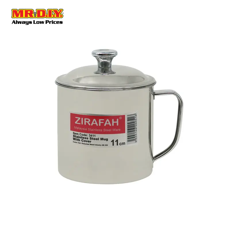 Zirafah Vacuum-Insulated Stainless Steel Travel Mug – 11Cm Height With Secure Lid 1
