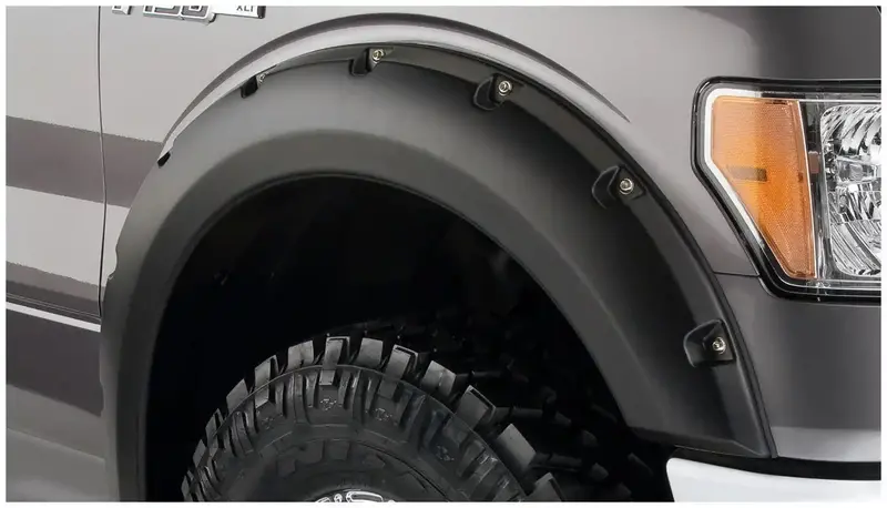 Bushwacker Pocket Style Fender Flares – Bolt-On Fit For Aggressive Wheel Coverage 1