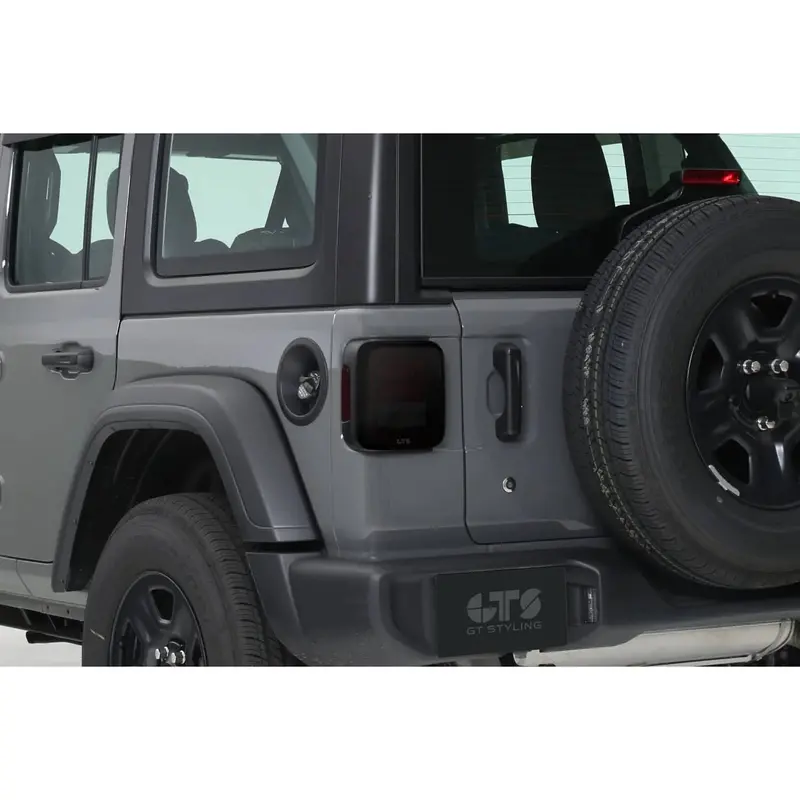 Gt Styling Smoke Tail Light Covers For 2018–2025 Jeep Wrangler Jl 1