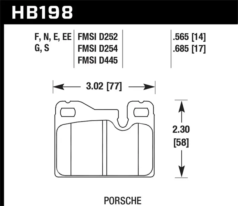 Hawk Performance Hps 5.0 Brake Pads – High-Performance Street Compound, Thickness 0.685" (Hb198B.685) 1