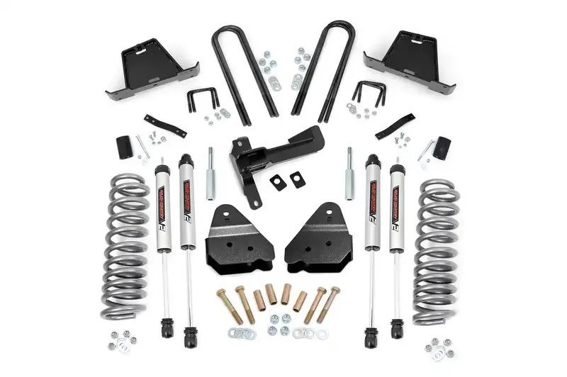 Rough Country 47970 4.5-Inch Suspension Lift Kit – Includes V2 Monotube Performance Shocks And Bracketry 1