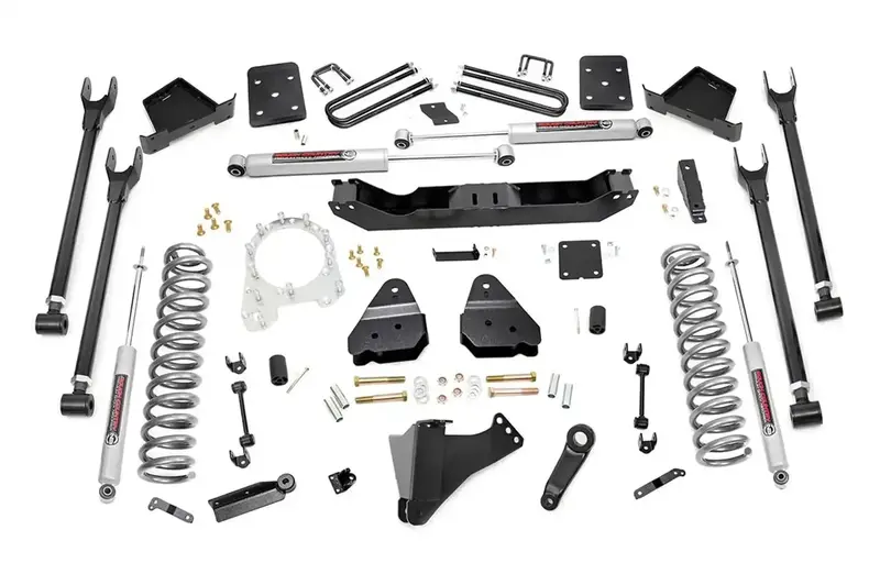 Rough Country 52620 6-Inch 4-Link Lift Kit With Performance Shocks 1