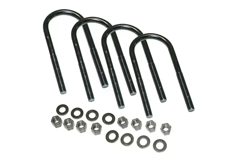 Superlift U-Bolt Kit – 5/8" X 10" Round U-Bolts With Mounting Hardware (4-Pack) 1